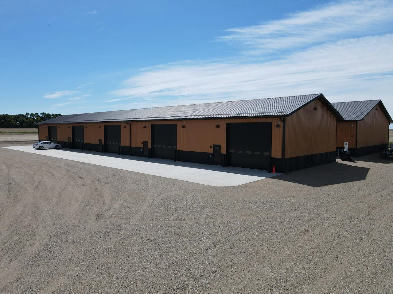 The 40x40 unit building at Copper Creek from the end of the row